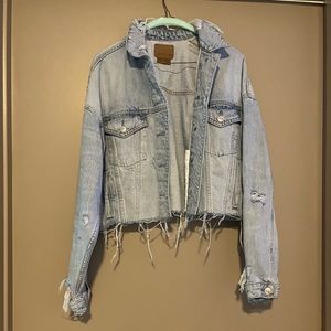 American Eagle Distressed Jean Jacket